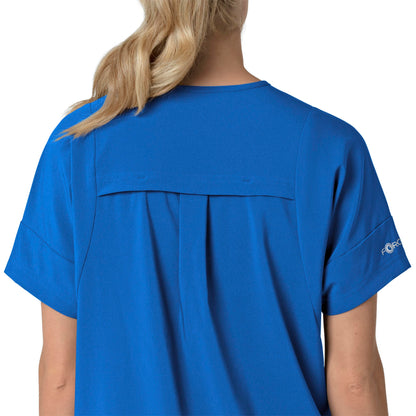 Force Cross-Flex C13110 Oversized V-Neck Scrub Top Royal Model Image Alternate | Carhartt