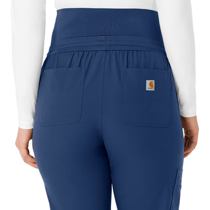 Force Essentials C54113 Maternity Jogger Scrub Pants Navy Model Image Alternate | Carhartt