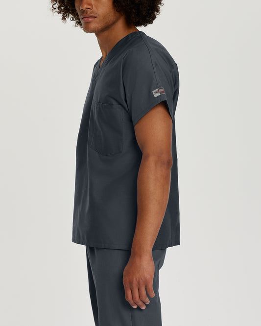 Scrub Zone 71221 Unisex 1 Pocket V Neck Scrub Top Graphite Image