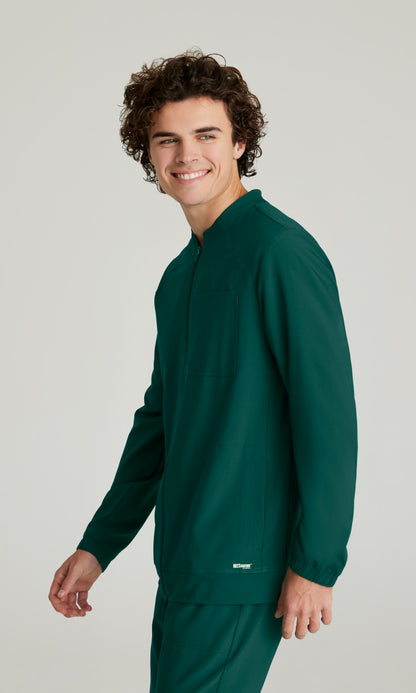 Grey's Anatomy Evolve GSSW887 Cycle Scrub Jacket Hunter Green