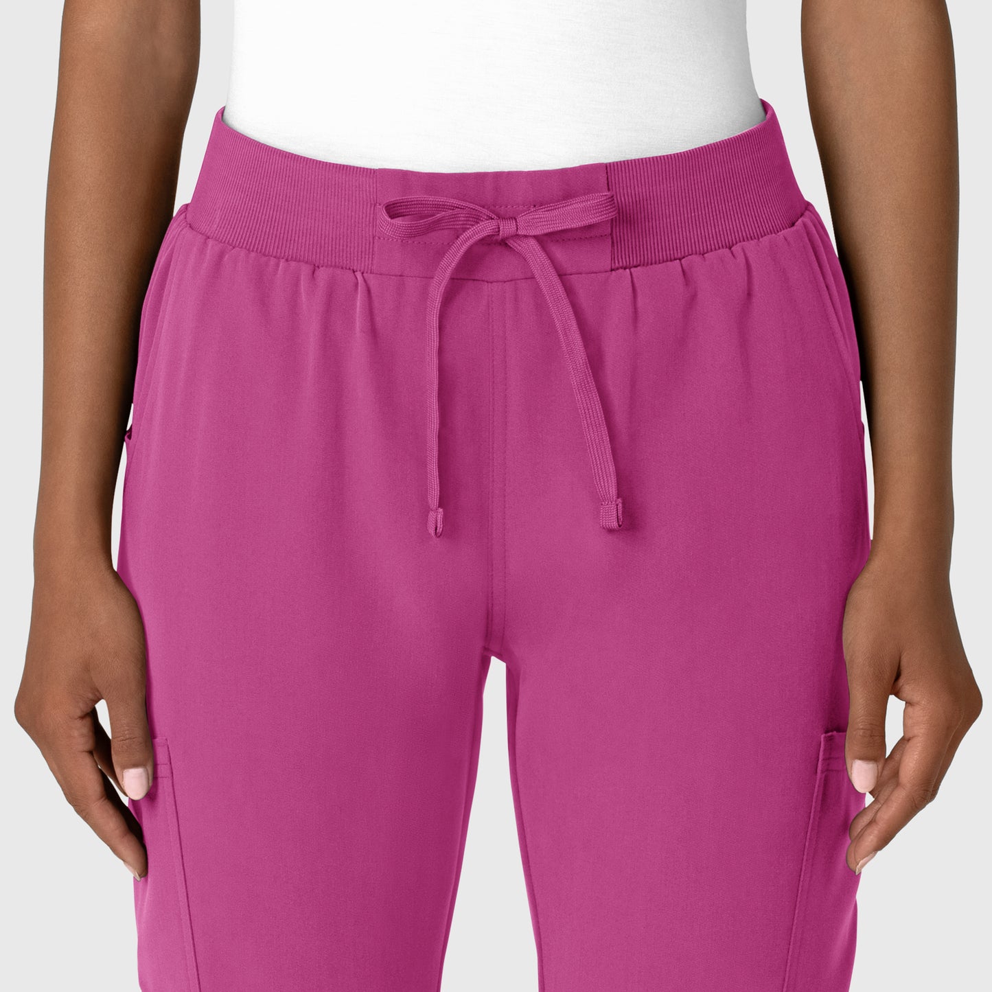 Nova 5132 Jogger Utility Scrub Pant Raspberry Model Image Alternate | Wink