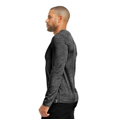 Forward LT112 Men's Long Sleeve Tee Heather Black Image