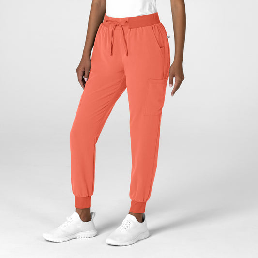 Nova 5132 Jogger Utility Scrub Pants Sugar Coral Model Image Right Side | Wink