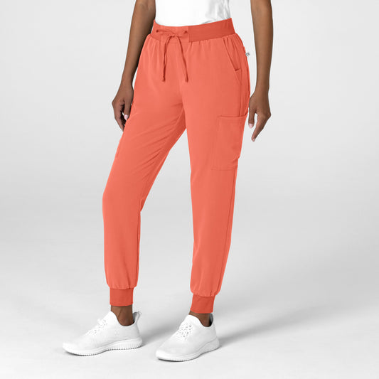 Nova 5132 Jogger Utility Scrub Pants Sugar Coral Model Image Right Side | Wink