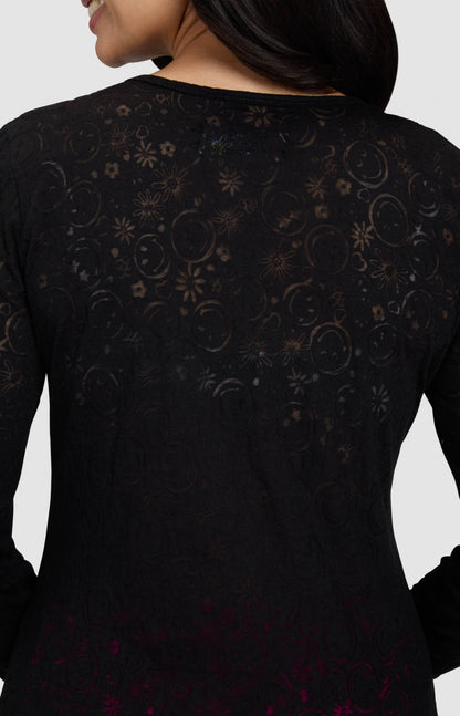 Smiley World S106PR Kind Tee Black