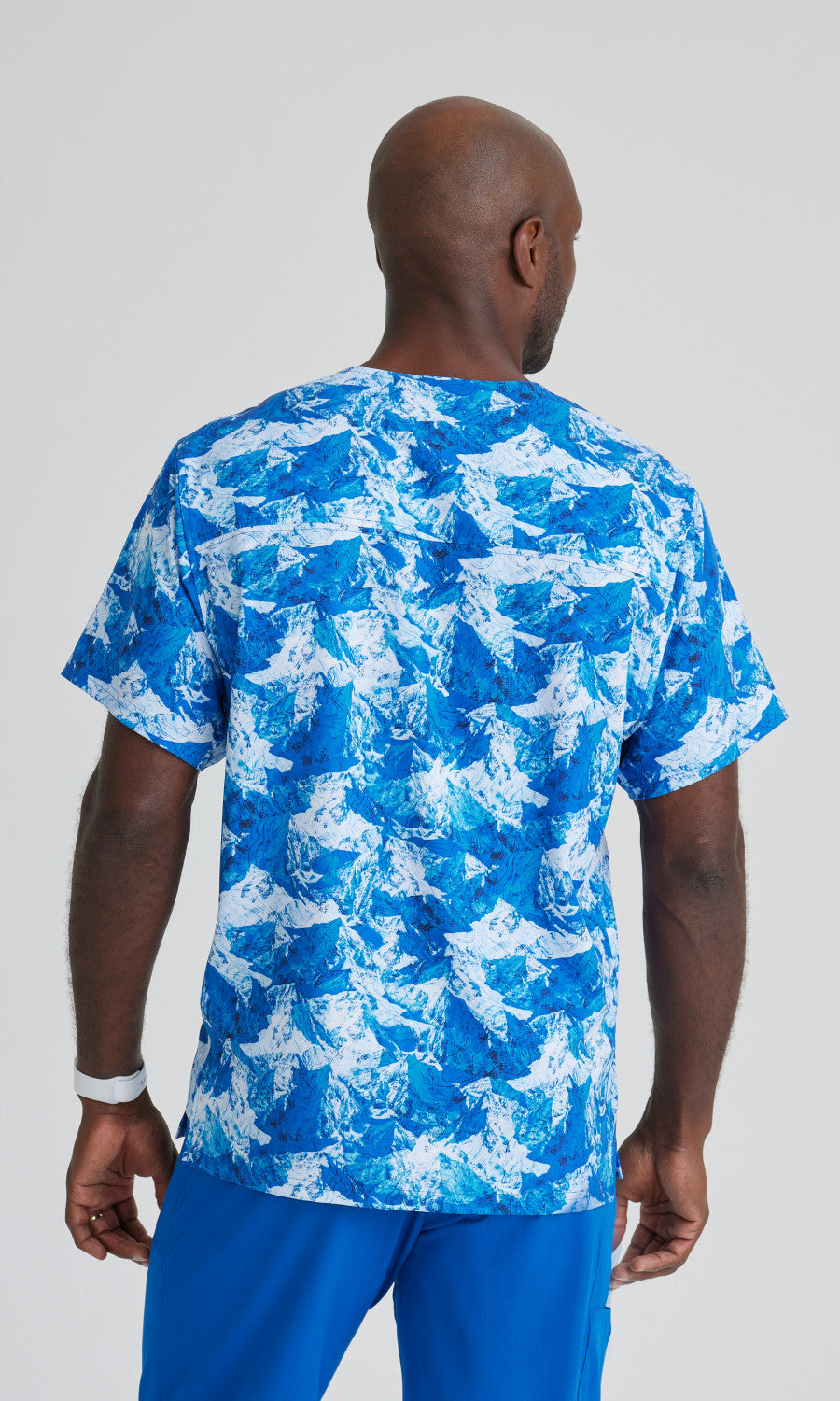 Skechers SKT175 Structure Print Scrub Top Arctic Landscape