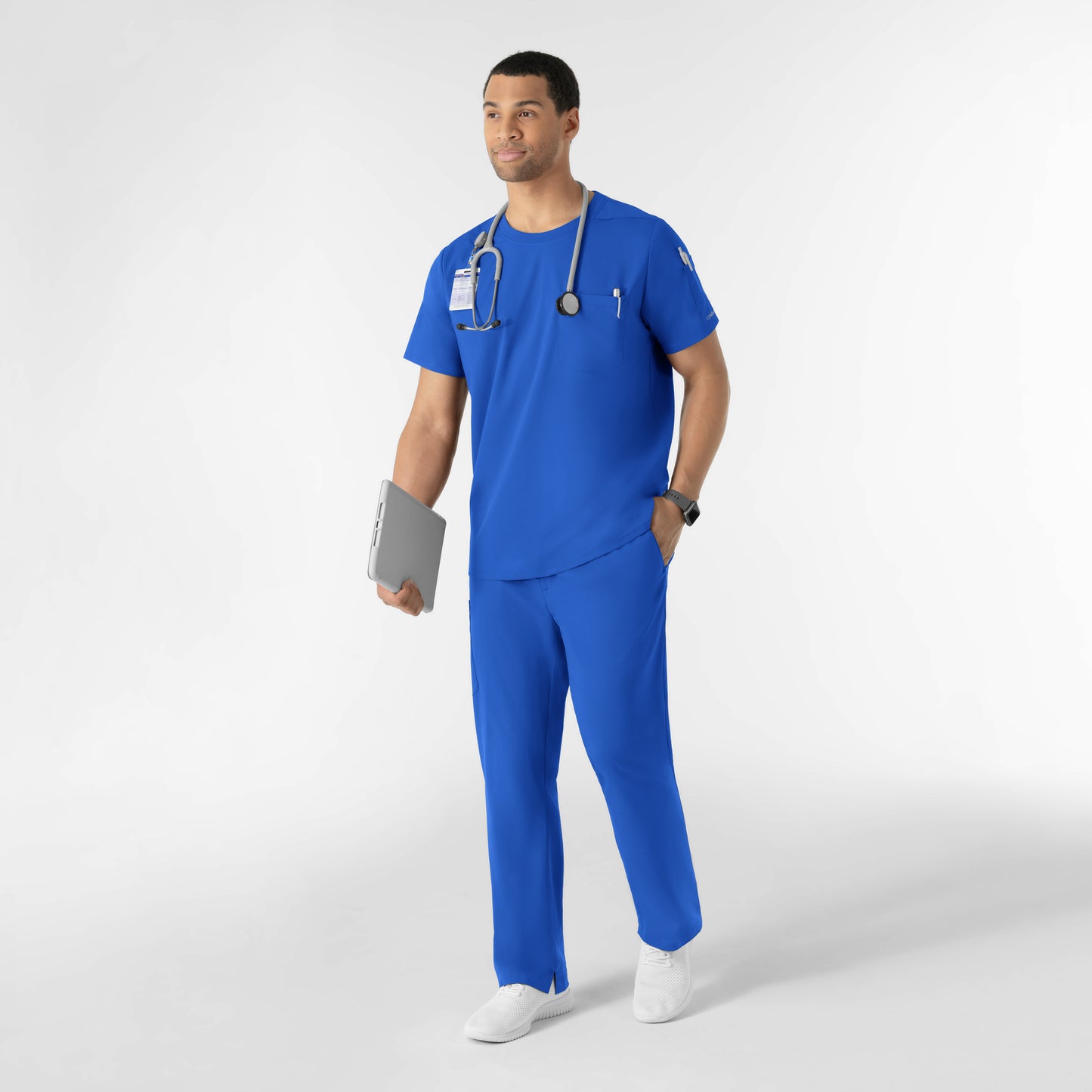 Boundless 6651 Men’s Classic Tee Scrub Top Royal