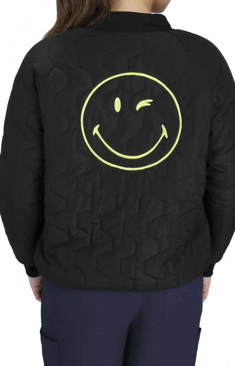 Smiley World S403 Two Cool Reversible Jacket Black/Yellow Plaid