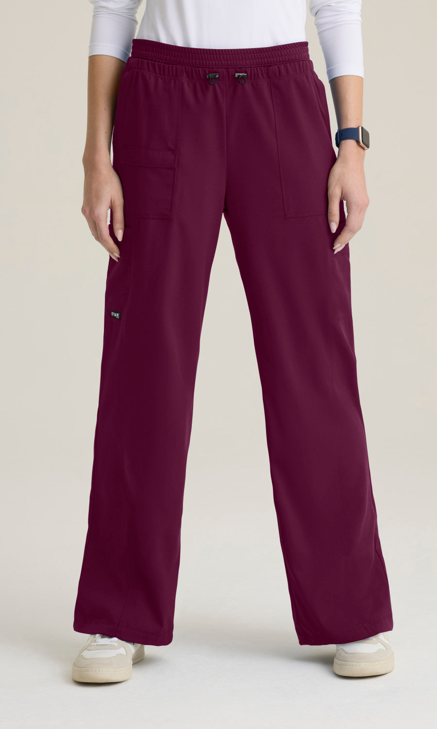 Grey's Anatomy Stretch GRSP747 Nina Pant Wine - front