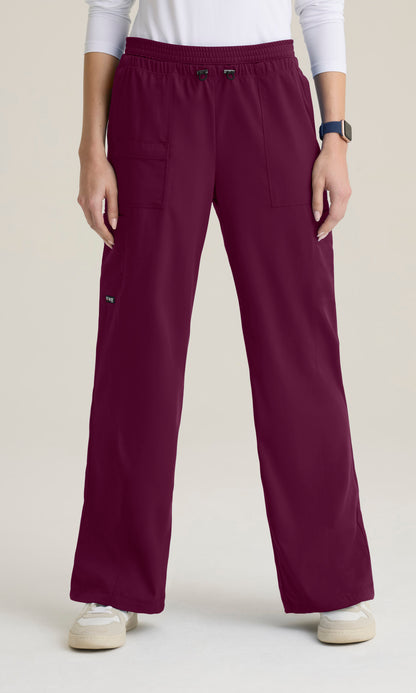 Grey's Anatomy Stretch GRSP747 Nina Pant Wine - front