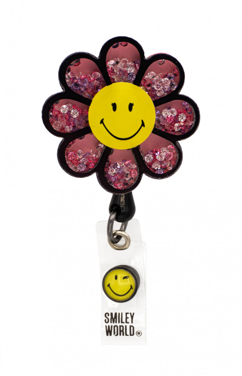 Koi Smiley World SA156 SmileyWorld Shaker Badge Daisy Smiley