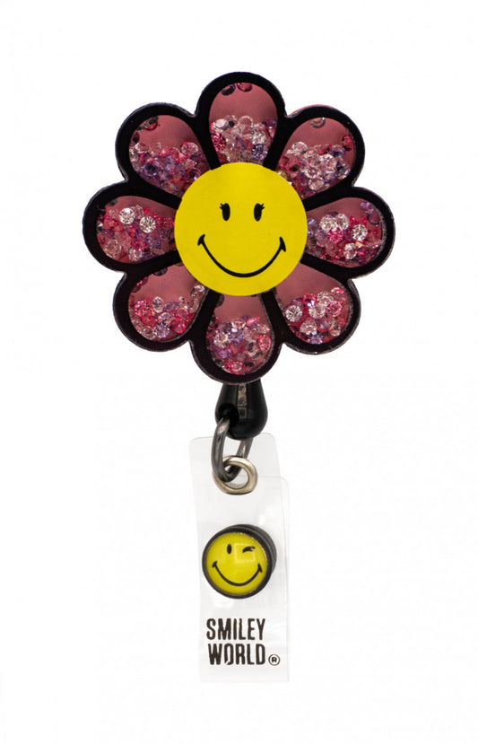 Koi Smiley World SA156 SmileyWorld Shaker Badge Daisy Smiley