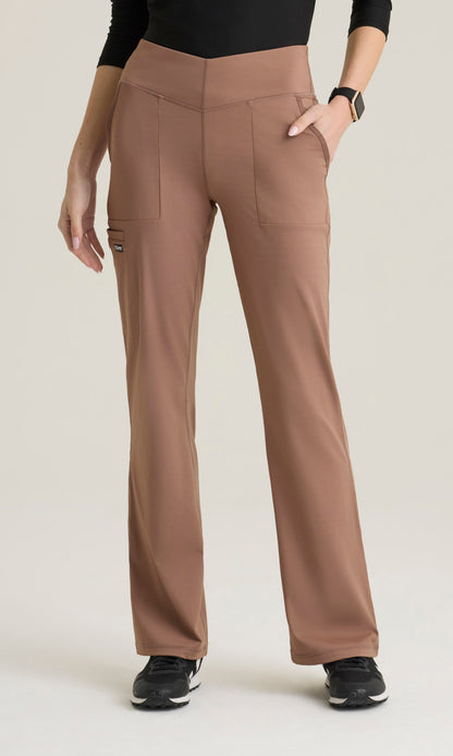 Grey's Anatomy Knits GRSP684 Swift Knit Pant Brownstone - front