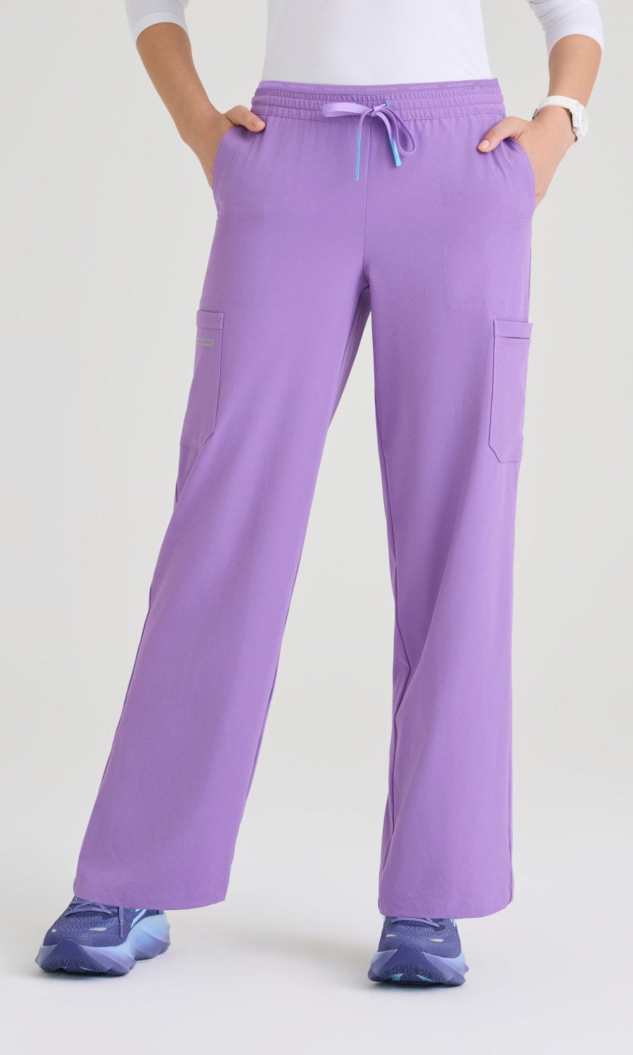 Skechers SKP734 Women's Honor Pant in Luxe Lavender by Barco Model Image Front