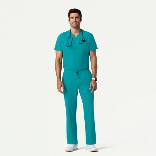 ULTRAlast M20001 Men's Rhodes Straight-Leg Scrub Pants Teal