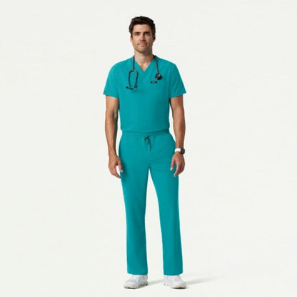 ULTRAlast M20001 Men's Rhodes Straight-Leg Scrub Pants Teal