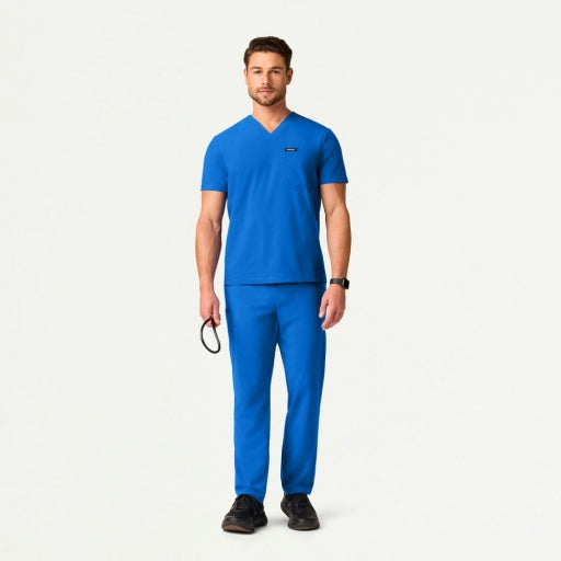 ULTRAlite M20016 Men's Rhodes Straight-Leg Scrub Pants Royal Blue