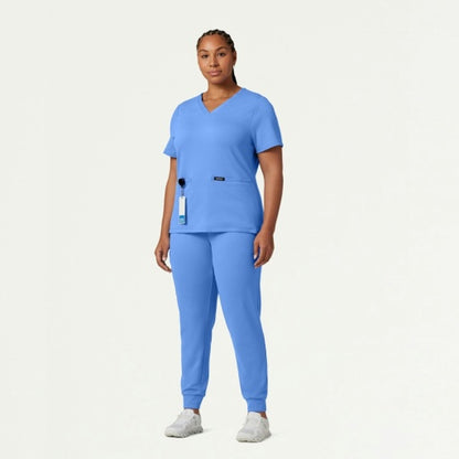 ULTRAsoft W40001 Women's Rubi Slim Scrub Joggers Ceil Blue
