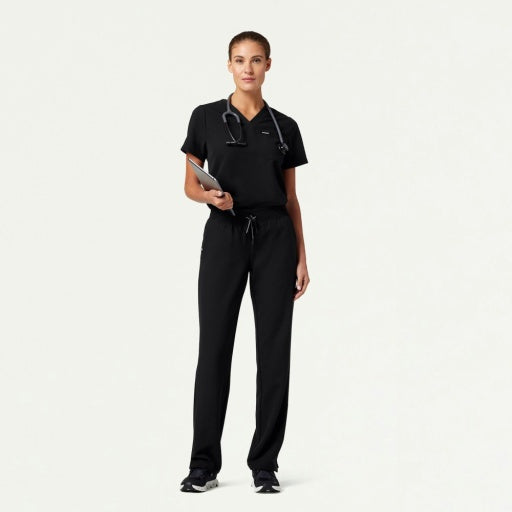 ULTRAlast W10001 Women's Rhena 1-Pocket Scrub Top Black