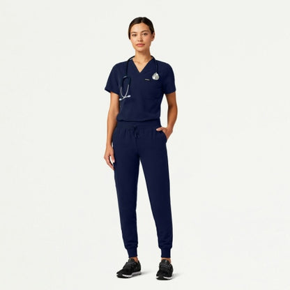 ULTRAlast W10013 Women's Rhena Slim 1-Pocket Scrub Top Midnight Navy