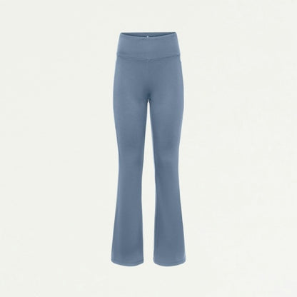 ULTRAsoft W40006 Women's Lina Yoga Flare Scrub Pants Storm Blue