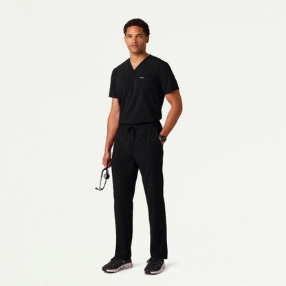 ULTRAlite M10025 Men's Holmes 1-Pocket Classic Scrub Top Black