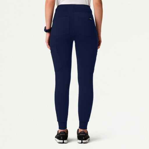 ULTRAsoft W40002 Women's Kait 10-Pocket Skinny Scrub Joggers Midnight Navy