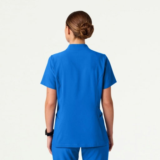ULTRAlite W10039 Women's Aria Fit & Flare Scrub Top Royal Blue