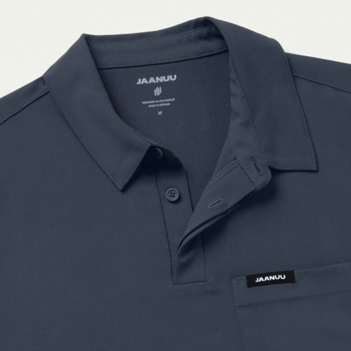 ULTRAlast M10005 Men's Calderon Polo Scrub Top Carbon Gray