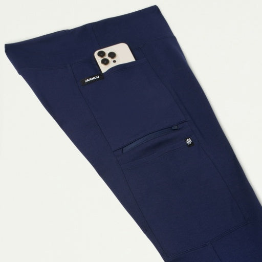 ULTRAsoft W40005 Women's Perri Yoga Scrub Pants Midnight Navy