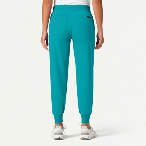 ULTRAlast W20003 Women's Silex Slim Knit-Waist Scrub Joggers Teal