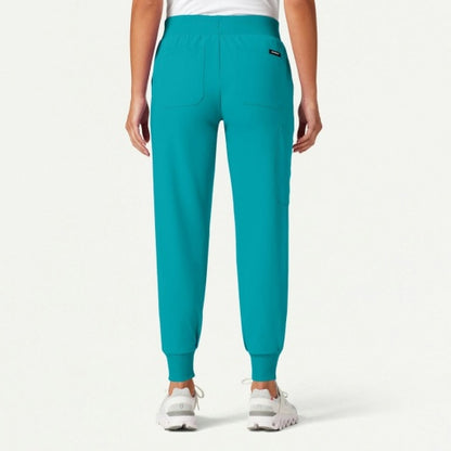 ULTRAlast W20003 Women's Silex Slim Knit-Waist Scrub Joggers Teal