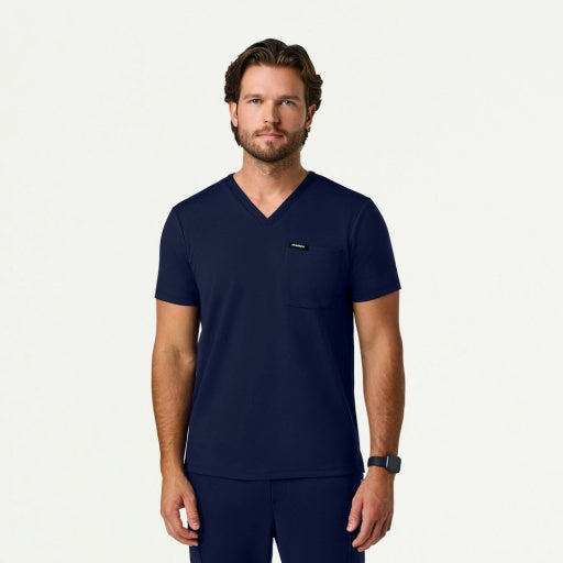 ULTRAsoft M30008 Men's Asher Slim Scrub Top Midnight Navy