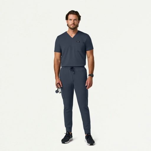 ULTRAsoft M40001 Men's Ollie Slim Cargo Scrub Joggers Carbon Gray