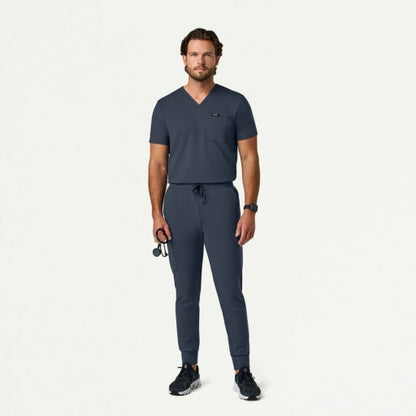 ULTRAsoft M40001 Men's Ollie Slim Cargo Scrub Joggers Carbon Gray
