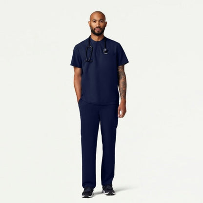 ULTRAlast M10003 Men's Reeve Henley Scrub Top Midnight Navy
