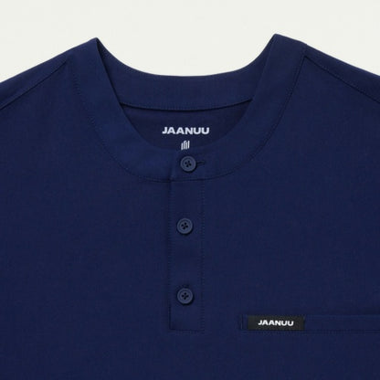 ULTRAlast M10003 Men's Reeve Henley Scrub Top Midnight Navy