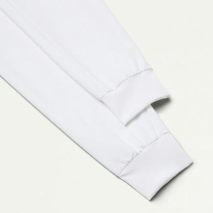 ULTRAlast W120002 Women's Silex Slim Knit-Waist Scrub Joggers White