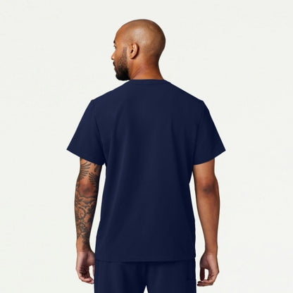 ULTRAlast M10003 Men's Reeve Henley Scrub Top Midnight Navy