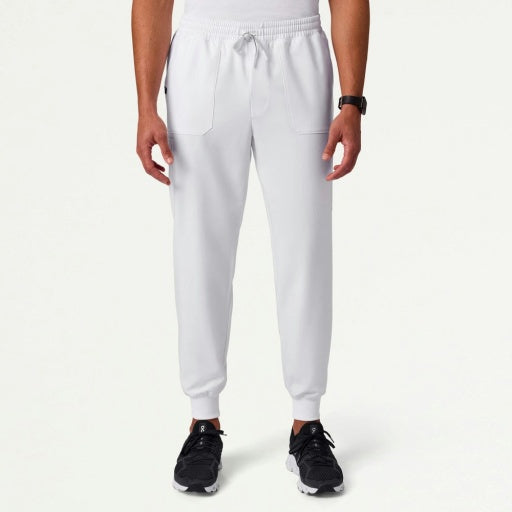 ULTRAlast M120001 Men's Osmo 8-Pocket Cargo Scrub Joggers White