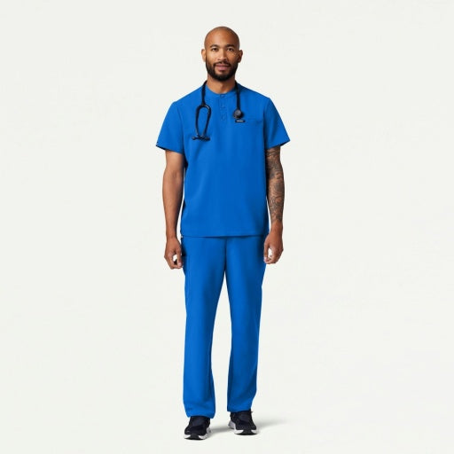 ULTRAlast M10003 Men's Reeve Henley Scrub Top Royal Blue