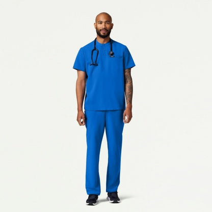ULTRAlast M10003 Men's Reeve Henley Scrub Top Royal Blue