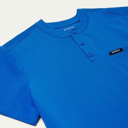 ULTRAlast M10003 Men's Reeve Henley Scrub Top Royal Blue