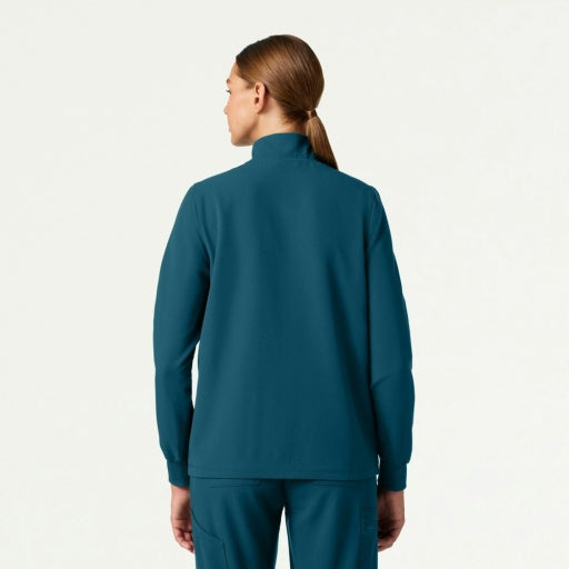 ULTRAlast W60001 Women's Ceri 6-Pocket Scrub Jacket Caribbean Blue