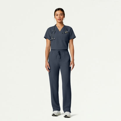 ULTRAlast W20004 Women's Kerr 365 High Waisted Scrub Pants Carbon Gray
