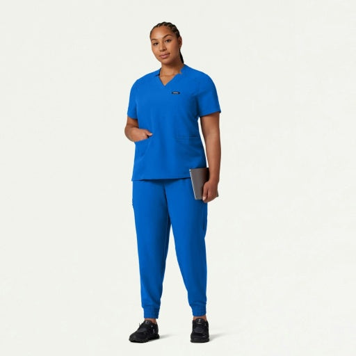 ULTRAlast W10002 Women's Helia Notched V-Neck Scrub Top Royal Blue