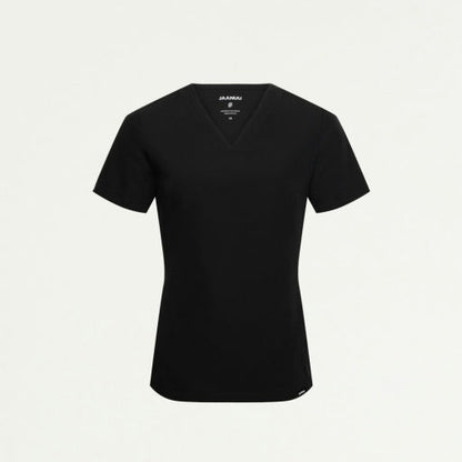 ULTRAlast W10009 Women's Carte Slim 2-Pocket Scrub Top Black