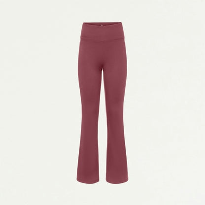 ULTRAsoft W40006 Women's Lina Yoga Flare Scrub Pants Rosewood