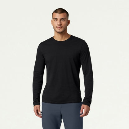 Regenerative Organic Certified® Cotton M30002U Men's Regenx Cotton Underscrub Black