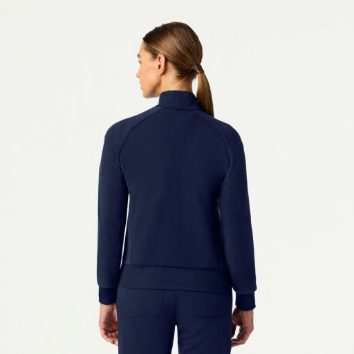Hybrid Fleece W60018 Women's Cloud Hybrid Fleece Bomber Jacket Midnight Navy